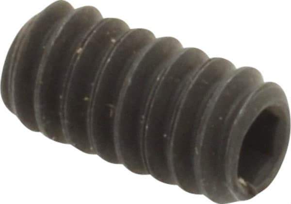 Value Collection - #10-24 UNC, 3/8" OAL, Flat Point Set Screw - Grade 8 Alloy Steel, 3/32" Key - Eagle Tool & Supply