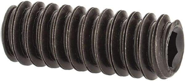 Value Collection - #10-24 UNC, 1/2" OAL, Flat Point Set Screw - Grade 8 Alloy Steel, 3/32" Key - Eagle Tool & Supply