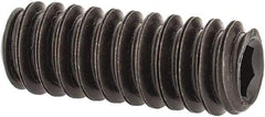 Value Collection - #10-24 UNC, 1/2" OAL, Flat Point Set Screw - Grade 8 Alloy Steel, 3/32" Key - Eagle Tool & Supply