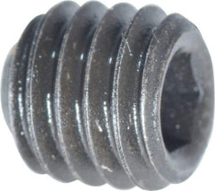Value Collection - #10-32 UNF, 3/16" OAL, Flat Point Set Screw - Grade 8 Alloy Steel, 3/32" Key - Eagle Tool & Supply