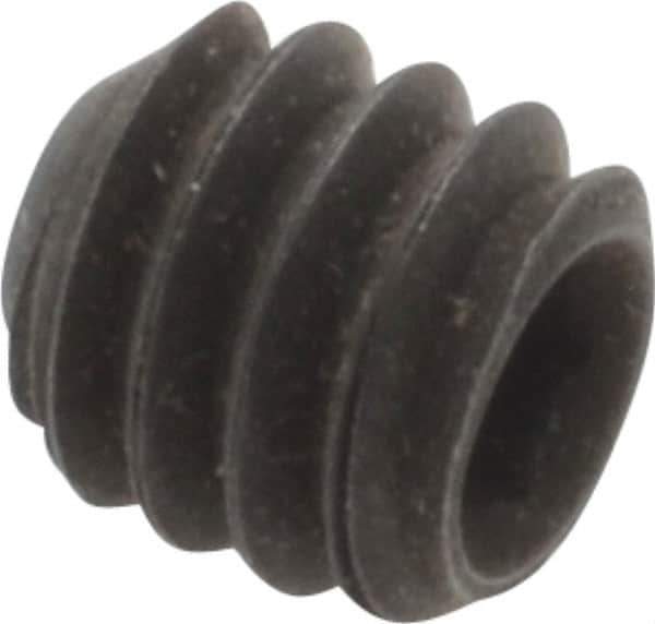 Value Collection - 1/4-20 UNC, 1/4" OAL, Flat Point Set Screw - Grade 8 Alloy Steel, 1/8" Key - Eagle Tool & Supply