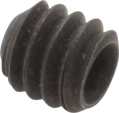 Value Collection - 1/4-20 UNC, 1/4" OAL, Flat Point Set Screw - Grade 8 Alloy Steel, 1/8" Key - Eagle Tool & Supply