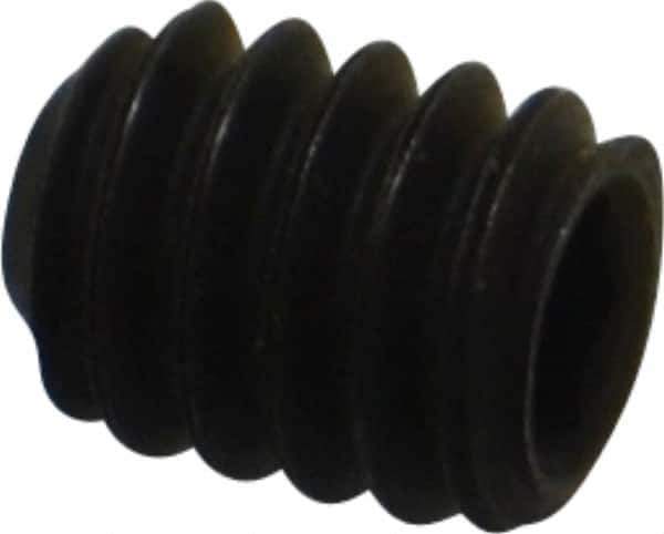 Value Collection - 1/4-20 UNC, 5/16" OAL, Flat Point Set Screw - Grade 8 Alloy Steel, 1/8" Key - Eagle Tool & Supply