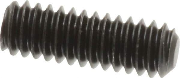 Value Collection - 1/4-20 UNC, 3/4" OAL, Flat Point Set Screw - Grade 8 Alloy Steel, 1/8" Key - Eagle Tool & Supply