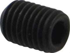 Value Collection - 1/4-28 UNF, 3/8" OAL, Flat Point Set Screw - Grade 8 Alloy Steel, 1/8" Key - Eagle Tool & Supply