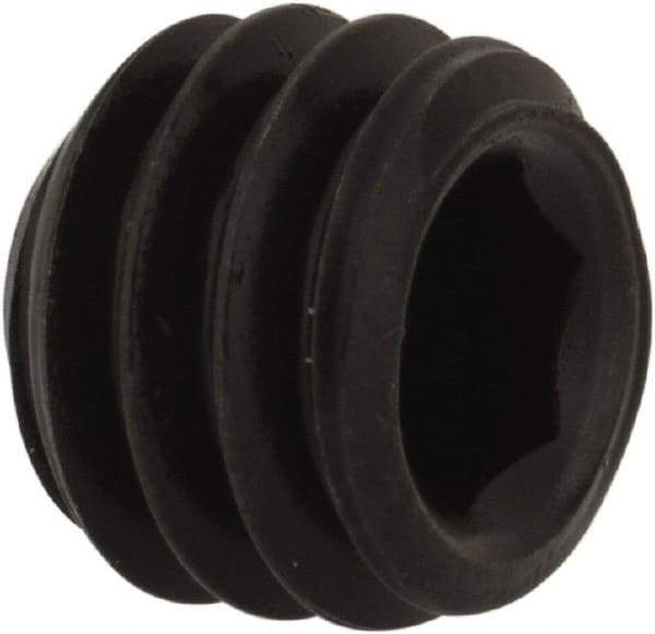 Value Collection - 5/16-18 UNC, 1/4" OAL, Flat Point Set Screw - Grade 8 Alloy Steel, 5/32" Key - Eagle Tool & Supply