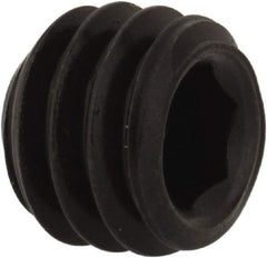 Value Collection - 5/16-18 UNC, 1/4" OAL, Flat Point Set Screw - Grade 8 Alloy Steel, 5/32" Key - Eagle Tool & Supply