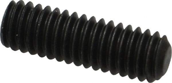 Value Collection - 5/16-18 UNC, 1" OAL, Flat Point Set Screw - Grade 8 Alloy Steel, 5/32" Key - Eagle Tool & Supply