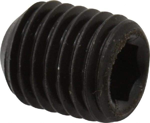 Value Collection - 5/16-24 UNF, 3/8" OAL, Flat Point Set Screw - Grade 8 Alloy Steel, 5/32" Key - Eagle Tool & Supply