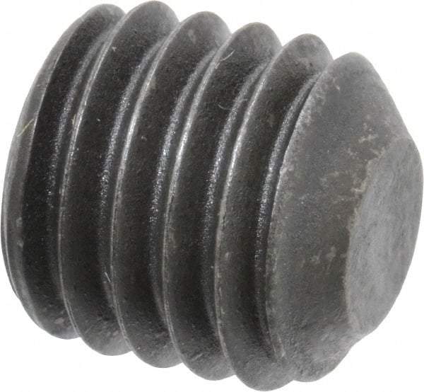 Value Collection - 1/2-13 UNC, 1/2" OAL, Flat Point Set Screw - Grade 8 Alloy Steel, 1/4" Key - Eagle Tool & Supply
