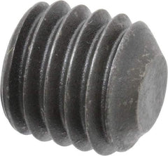 Value Collection - 1/2-13 UNC, 1/2" OAL, Flat Point Set Screw - Grade 8 Alloy Steel, 1/4" Key - Eagle Tool & Supply