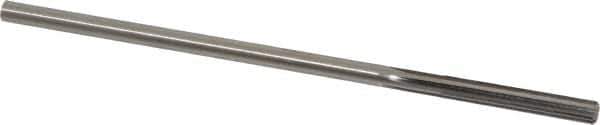 Interstate - #1 High Speed Steel Chucking Reamer - Straight Flute, 0.2173" Straight Shank, 1-1/2" Flute Length, 6" OAL - Eagle Tool & Supply