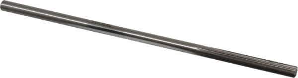 Interstate - #2 High Speed Steel Chucking Reamer - Straight Flute, 0.2173" Straight Shank, 1-1/2" Flute Length, 6" OAL - Eagle Tool & Supply