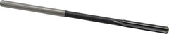 Interstate - #5 High Speed Steel Chucking Reamer - Straight Flute, 0.2016" Straight Shank, 1-1/4" Flute Length, 5" OAL - Eagle Tool & Supply