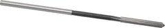 Interstate - #21 High Speed Steel Chucking Reamer - Straight Flute, 0.153" Straight Shank, 1-1/8" Flute Length, 4-1/2" OAL - Eagle Tool & Supply