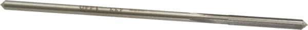 Interstate - #27 High Speed Steel Chucking Reamer - Straight Flute, 0.135" Straight Shank, 1" Flute Length, 4" OAL - Eagle Tool & Supply