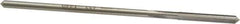 Interstate - #27 High Speed Steel Chucking Reamer - Straight Flute, 0.135" Straight Shank, 1" Flute Length, 4" OAL - Eagle Tool & Supply