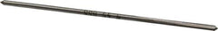 Interstate - #46 High Speed Steel 4 Flute Chucking Reamer - Straight Flute, 0.0771" Straight Shank, 3/4" Flute Length, 3" OAL - Eagle Tool & Supply