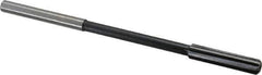 Interstate - Letter Q High Speed Steel Chucking Reamer - Straight Flute, 0.2792" Straight Shank, 1-1/2" Flute Length, 6" OAL - Eagle Tool & Supply