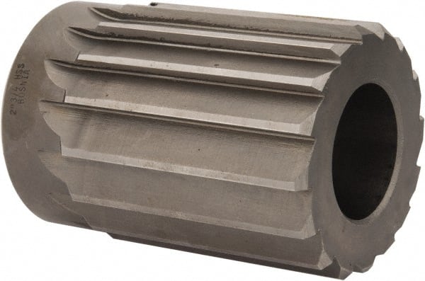 Interstate - 2-3/4" Reamer Diam, Straight Flute Shell Reamer - Eagle Tool & Supply