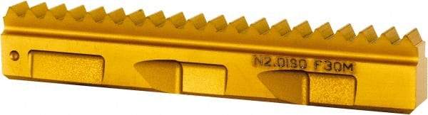 Seco - 2 TPI, Internal Thread, ISO Standard, 396.19 F30M Grade Thread Mill Insert - Carbide, TiAlN/TiN Coating - Eagle Tool & Supply