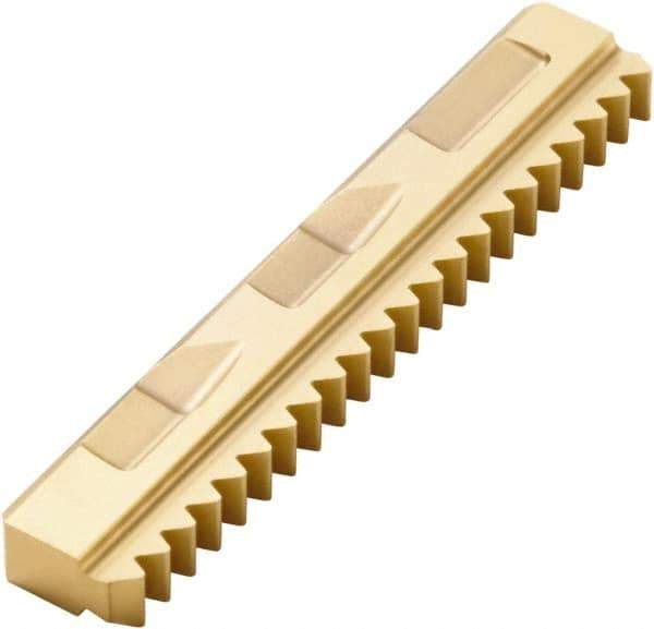 Seco - 12 TPI, External Thread, UN Standard, 396.19 F30M Grade Thread Mill Insert - Carbide, TiAlN/TiN Coating - Eagle Tool & Supply