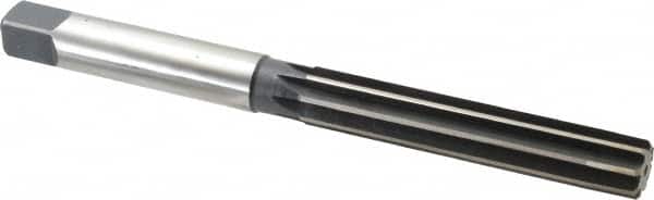 Made in USA - 13/16" Diam, Straight Shank, 4-9/16" Flute, Hand Reamer - Eagle Tool & Supply