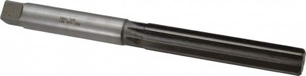 Made in USA - 7/8" Diam, Straight Shank, 4-7/8" Flute, Hand Reamer - Eagle Tool & Supply