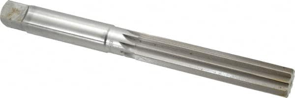 Made in USA - 1-1/8" Diam, Straight Shank, 5-13/16" Flute, Hand Reamer - Eagle Tool & Supply