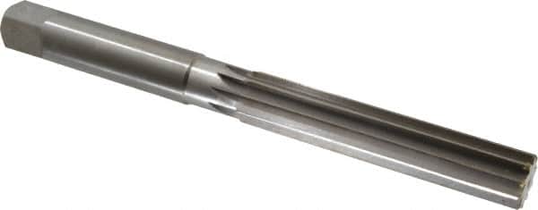 Made in USA - 1-1/4" Diam, Straight Shank, 6-1/8" Flute, Hand Reamer - Eagle Tool & Supply