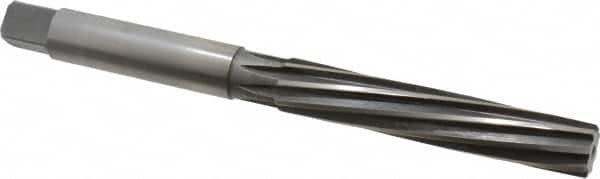 Made in USA - 3/4" Diam, Straight Shank, 4-3/16" Flute, Hand Reamer - Eagle Tool & Supply