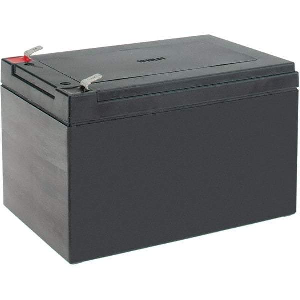 Mule - Lead-Acid, Quick-Disconnect Tab Terminal, 12 Volt, 12 Amp, Lead Rechargeable Battery - 6.35mm Tab Width x 0.8mm Tab Thickness, 3.86" Wide x 3.98" High x 5.94" Deep - Eagle Tool & Supply