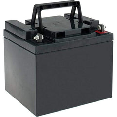Mule - Lead-Acid, Nut/Bolt Terminal, 12 Volt, 40 Amp, Lead Rechargeable Battery - 6mm Hole Diam, 6.52" Wide x 6.69" High x 7.78" Deep - Eagle Tool & Supply