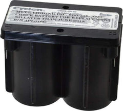 Mule - Pure Lead, Quick-Disconnect Tab Terminal, 4 Volt, 5 Amp, Lead Rechargeable Battery - 1/4" Tab Width x 0.032" Tab Thickness, 2.11" Wide x 2.9" High x 3.78" Deep - Eagle Tool & Supply