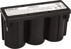 Mule - Pure Lead, Quick-Disconnect Tab Terminal, 6 Volt, 5 Amp, Lead Rechargeable Battery - 1/4" Tab Width x 0.032" Tab Thickness, 12.11" Wide x 3.05" High x 5.47" Deep - Eagle Tool & Supply