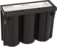 Mule - Pure Lead, Quick-Disconnect Tab Terminal, 6 Volt, 8 Amp, Lead Rechargeable Battery - 1/4" Tab Width x 0.032" Tab Thickness, 2.11" Wide x 4" High x 5.47" Deep - Eagle Tool & Supply
