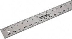 Johnson Level & Tool - 48" Long, 1/8, 1/16" Graduation, Aluminum Rule - English Graduation Style, Gray, Anodized Finish - Eagle Tool & Supply