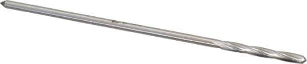 Interstate - 3/32" High Speed Steel 4 Flute Chucking Reamer - Spiral Flute, 0.088" Straight Shank, 3/4" Flute Length, 3" OAL - Eagle Tool & Supply