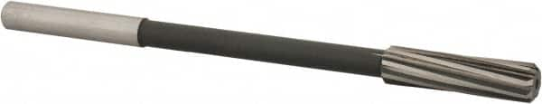 Chucking Reamer: 29/64″ Dia, 7″ OAL, 1-3/4″ Flute Length, Straight Shank, High Speed Steel RH