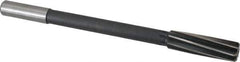 Interstate - 3/4" High Speed Steel Chucking Reamer - Spiral Flute, 5/8" Straight Shank, 2-1/2" Flute Length, 9-1/2" OAL - Eagle Tool & Supply