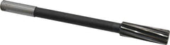 Interstate - 13/16" High Speed Steel Chucking Reamer - Spiral Flute, 5/8" Straight Shank, 2-1/2" Flute Length, 9-1/2" OAL - Eagle Tool & Supply