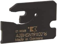 Kennametal - 3/4" Blade Height, 0.0787" Blade Width, 1" OAL, Neutral Cut, Single End Indexable Cut-Off Blade - 16mm Max Depth of Cut, A2BHSN Blade - Eagle Tool & Supply
