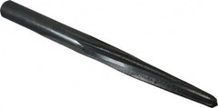Made in USA - 7/16" Reamer Diam, 1/4" Small End Diam, 1/2" Diam Straight Shank, 3-1/2" Flute, Bridge Reamer - Eagle Tool & Supply