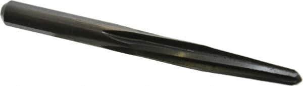 Made in USA - 1/2" Reamer Diam, 9/32" Small End Diam, 1/2" Diam Straight Shank, 4" Flute, Bridge Reamer - Eagle Tool & Supply