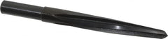 Made in USA - 9/16" Reamer Diam, 11/32" Small End Diam, 1/2" Diam Straight Shank, 4" Flute, Bridge Reamer - Eagle Tool & Supply