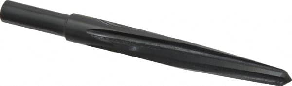 Made in USA - 5/8" Reamer Diam, 11/32" Small End Diam, 1/2" Diam Straight Shank, 4-1/2" Flute, Bridge Reamer - Eagle Tool & Supply