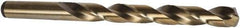Precision Twist Drill - 19/32" 135° Cobalt Jobber Drill - Oxide/Gold Finish, Right Hand Cut, Spiral Flute, Straight Shank, 7-1/8" OAL, Split Point - Eagle Tool & Supply
