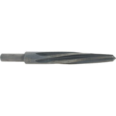 Made in USA - 3/4" Reamer Diam, 13/32" Small End Diam, 1/2" Diam Straight Shank, 5" Flute, Bridge Reamer - Eagle Tool & Supply