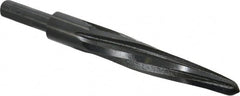 Made in USA - 25/32" Reamer Diam, 13/32" Small End Diam, 1/2" Diam Straight Shank, 5" Flute, Bridge Reamer - Eagle Tool & Supply