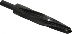 Made in USA - 15/16" Reamer Diam, 9/16" Small End Diam, 1/2" Diam Straight Shank, 5" Flute, Bridge Reamer - Eagle Tool & Supply